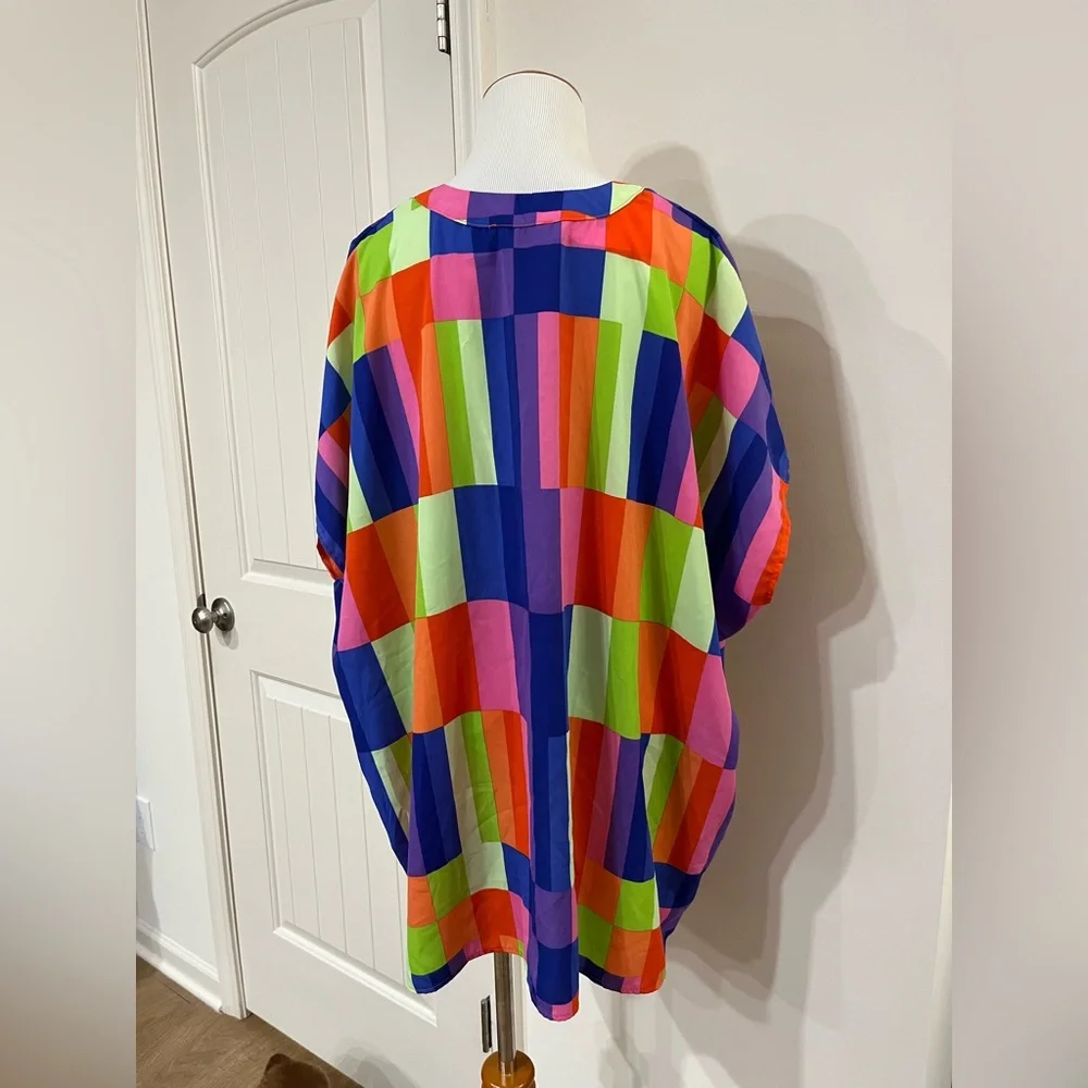 Entro Multicolor Checkered top - Picture 4 of 5